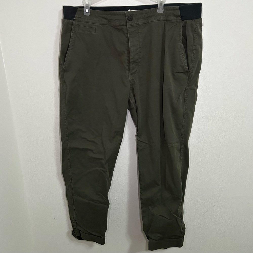 UpWest flannel lined green khaki pants
